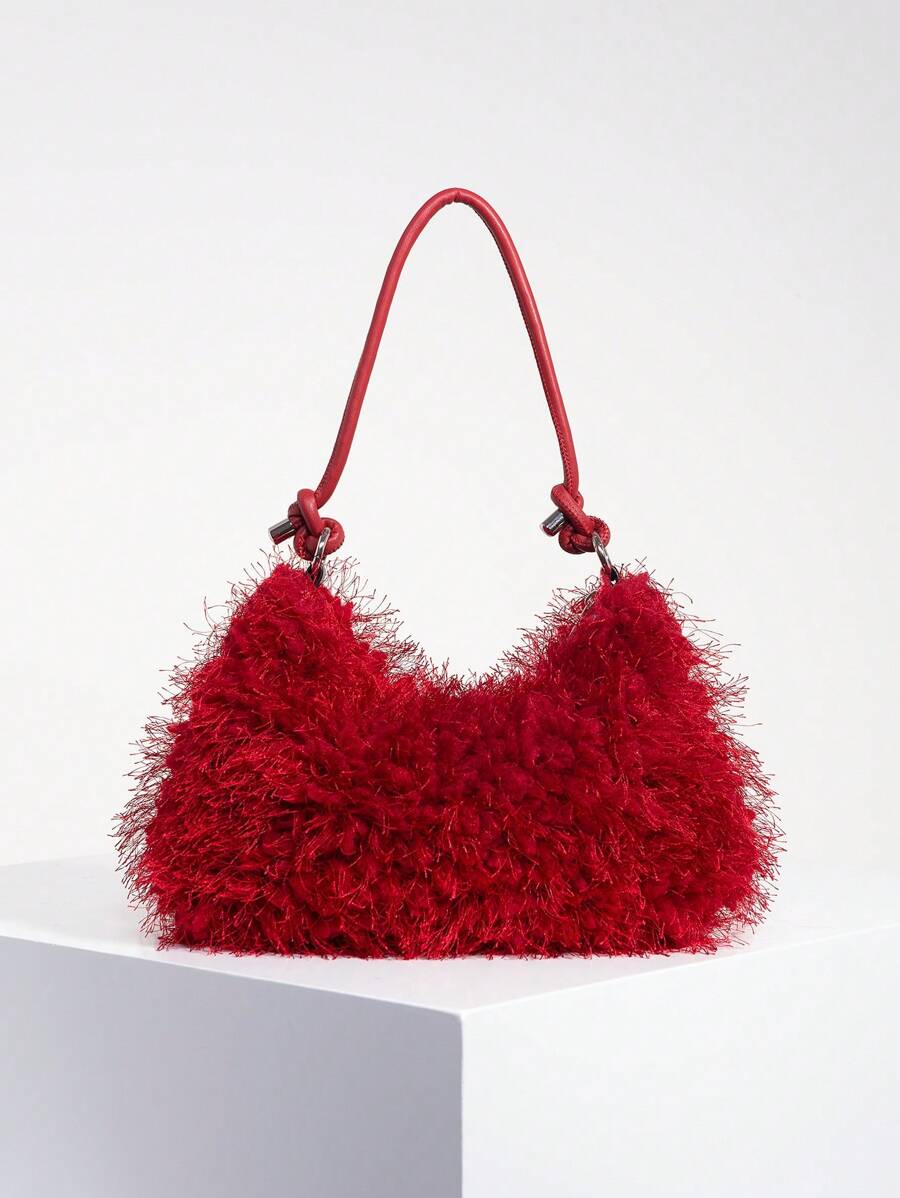 Random Pattern Shoulder Bag, Sequin Bag