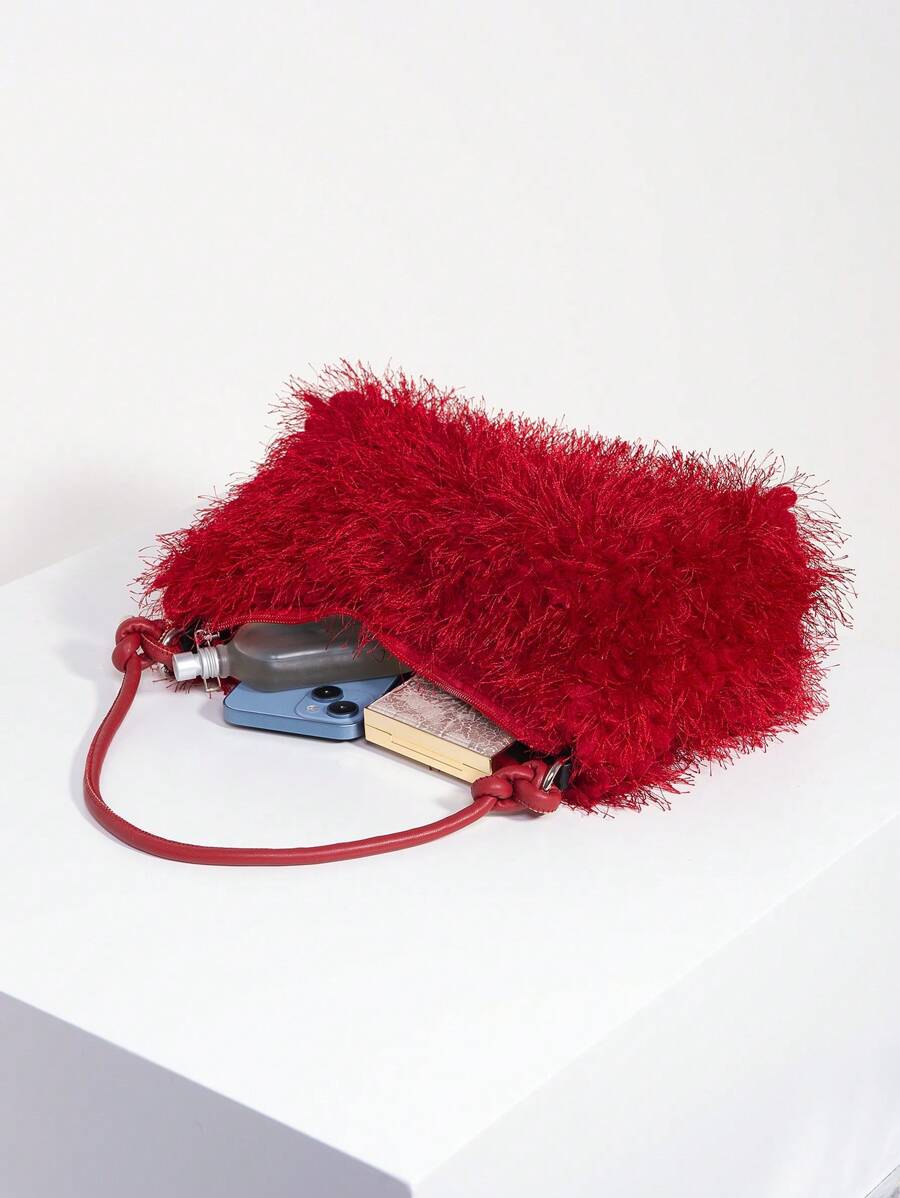 Random Pattern Shoulder Bag, Sequin Bag