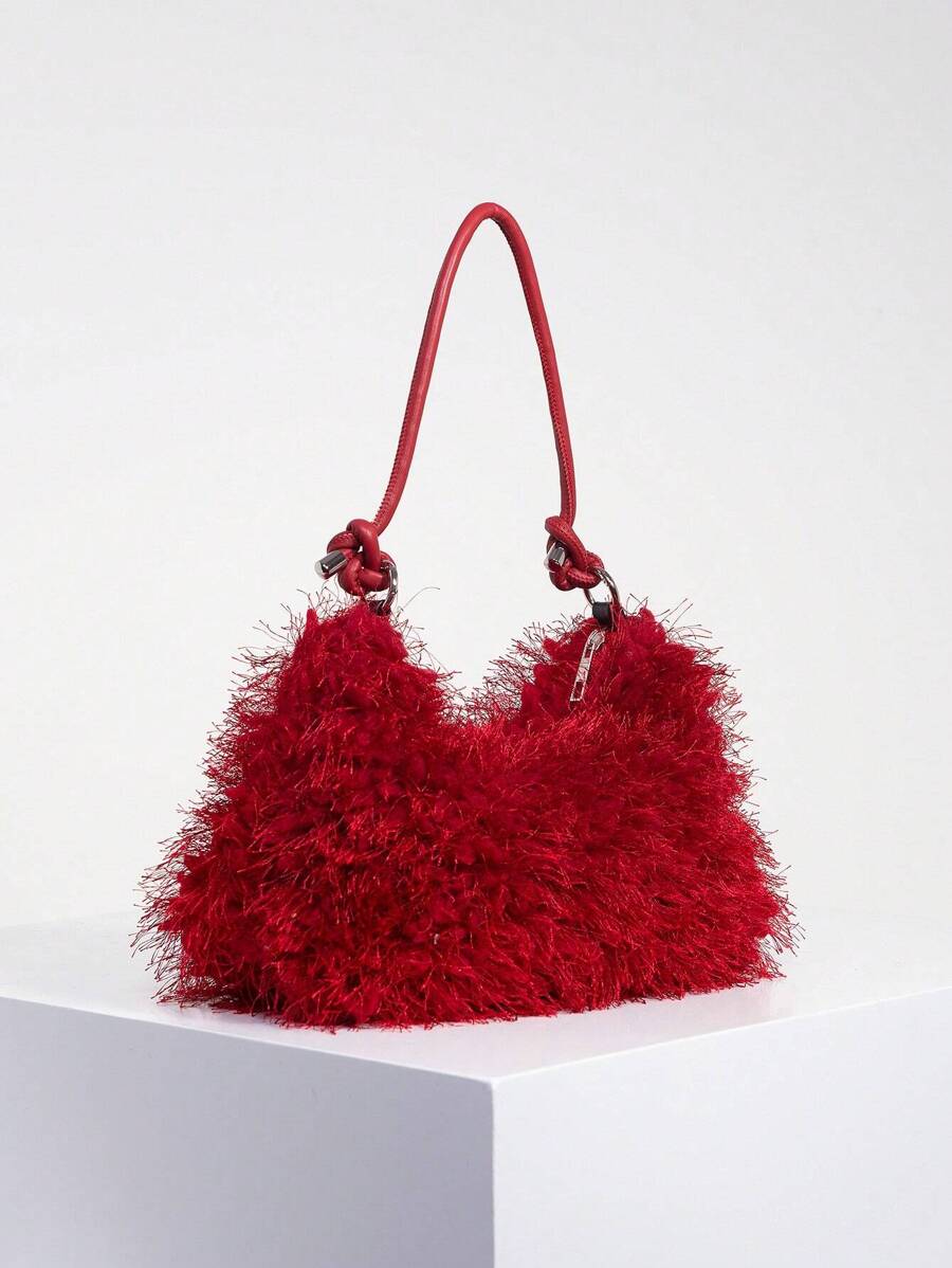 Random Pattern Shoulder Bag, Sequin Bag