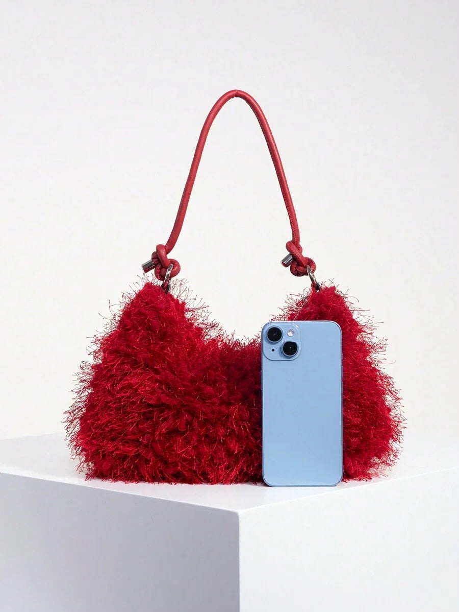 Random Pattern Shoulder Bag, Sequin Bag