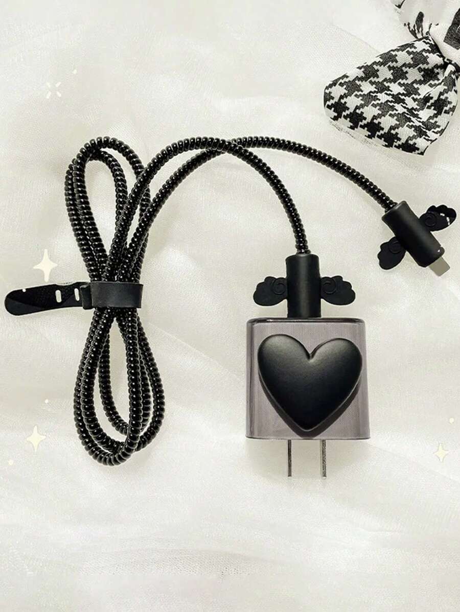 Cartoon Heart 1.5m Cable Winder