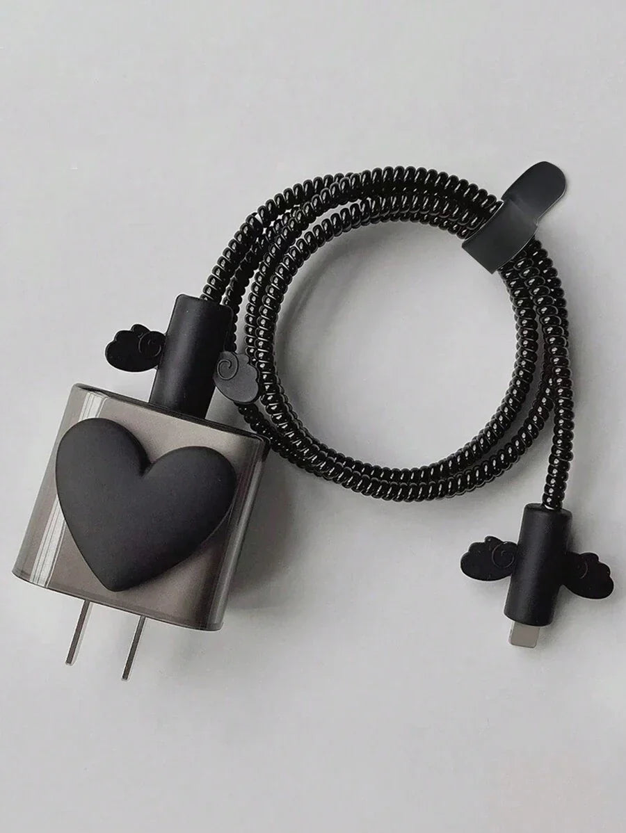 Cartoon Heart 1.5m Cable Winder