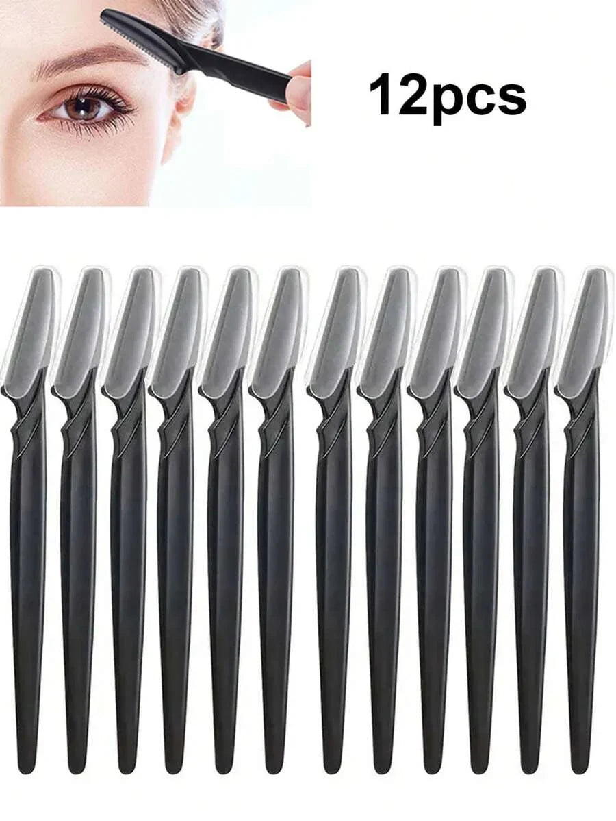 12pcs Women Eyebrow Razor
