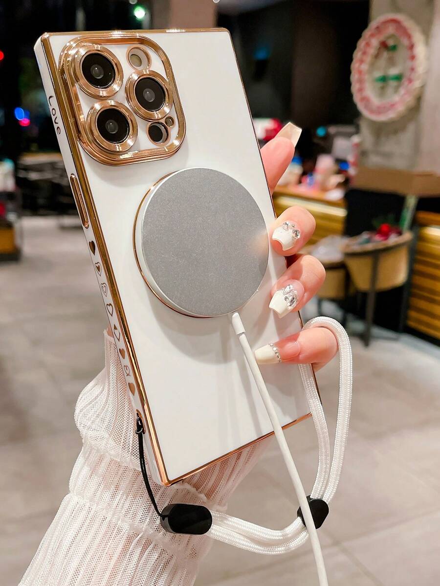 White Heart Pattern Fashion Phone Cases