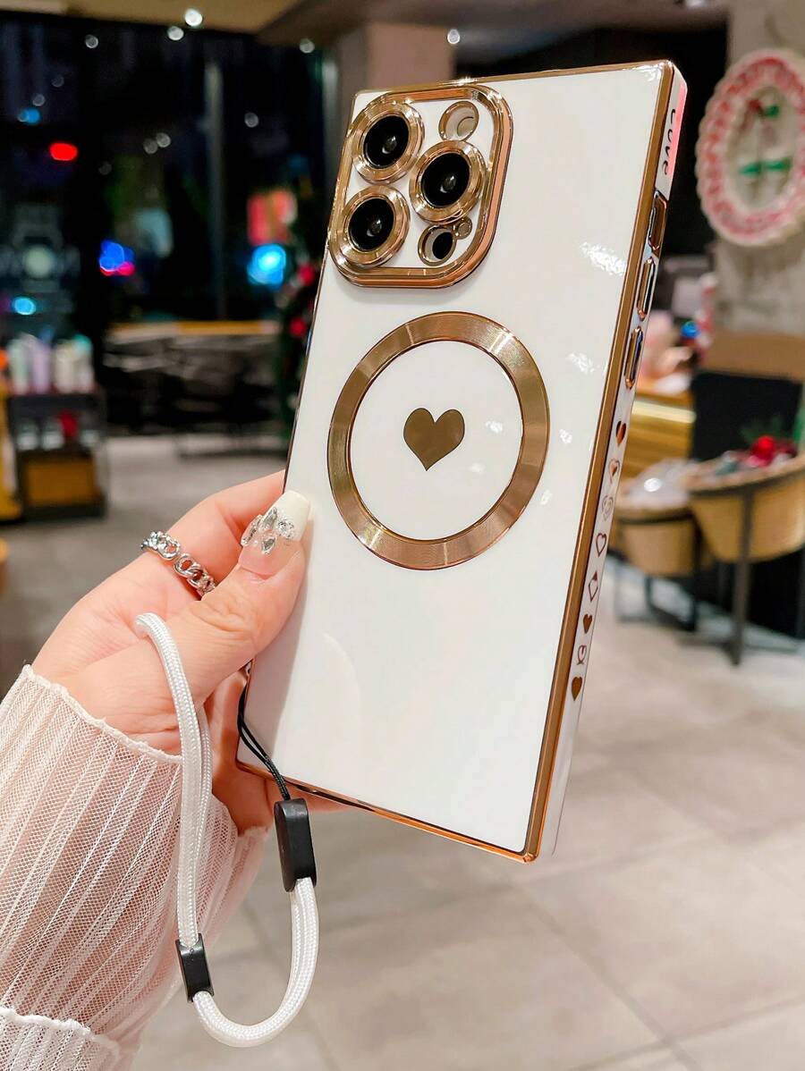 White Heart Pattern Fashion Phone Cases