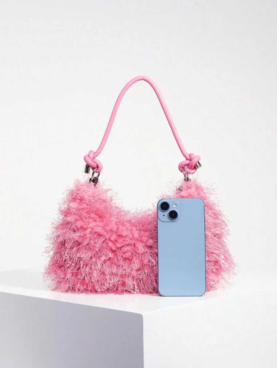 Random Pattern Shoulder Bag, Sequin Bag