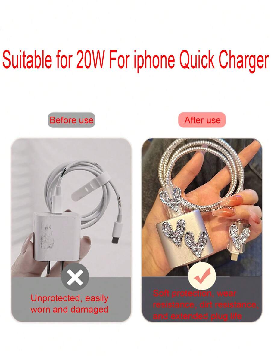 Cartoon Heart 1.5m Cable Winder