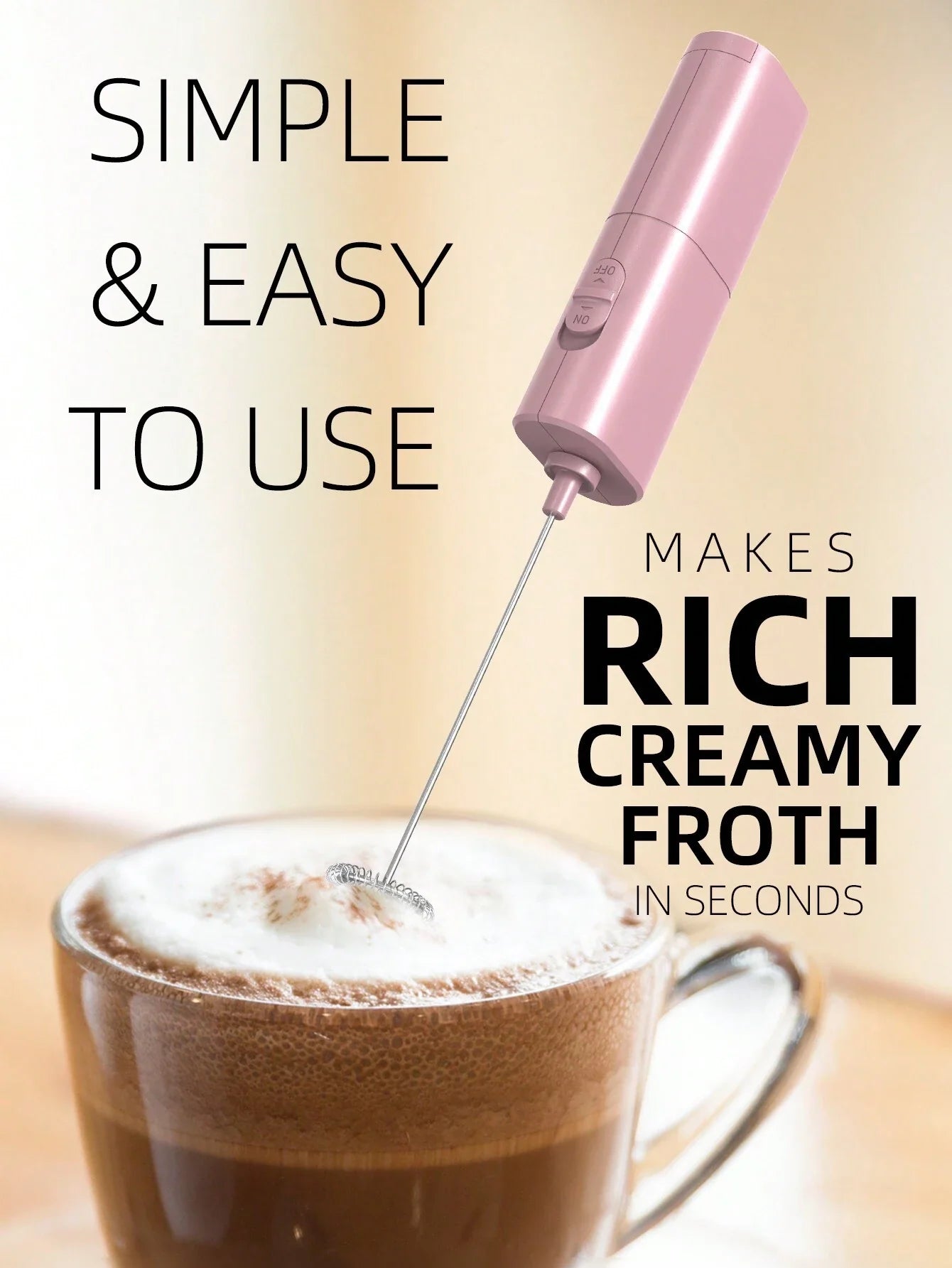 CLITON Handheld Electric Milk Frother