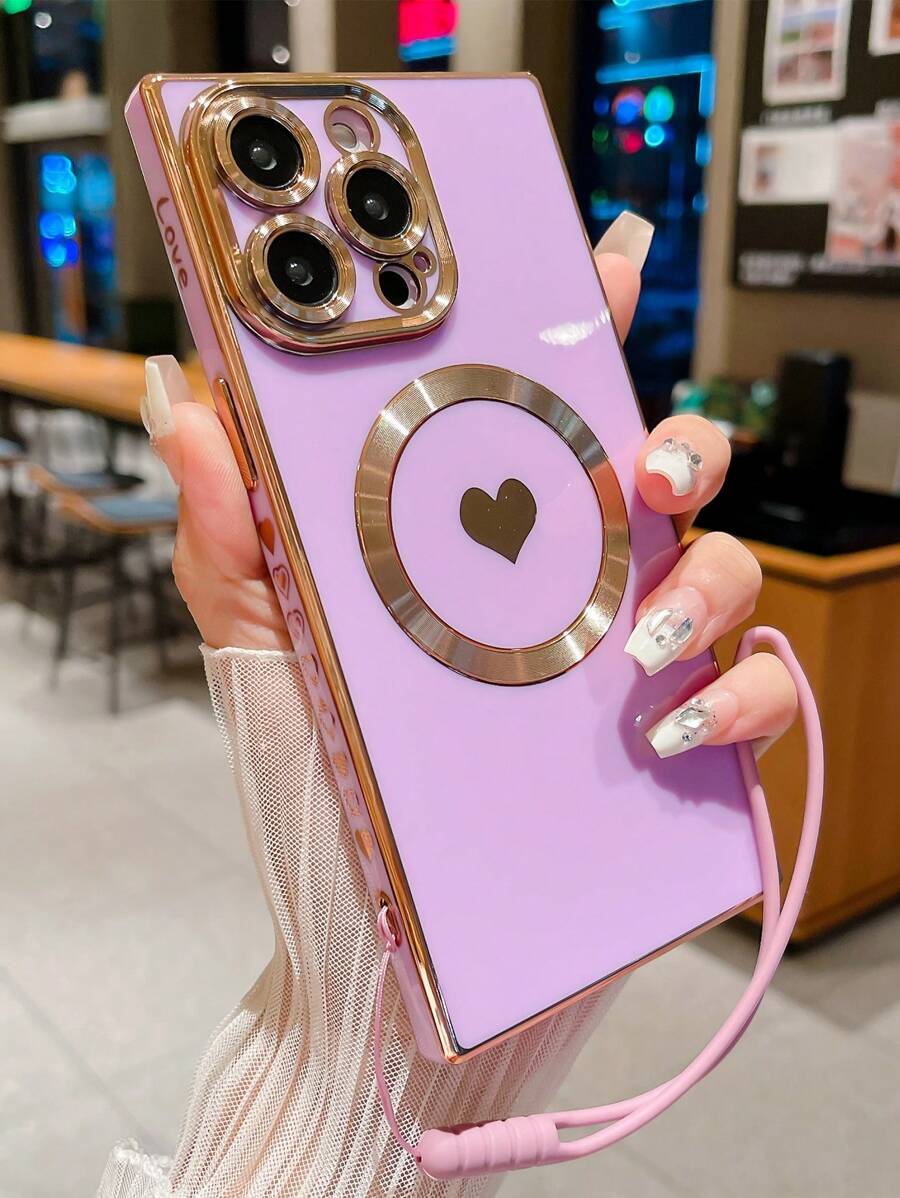White Heart Pattern Fashion Phone Cases
