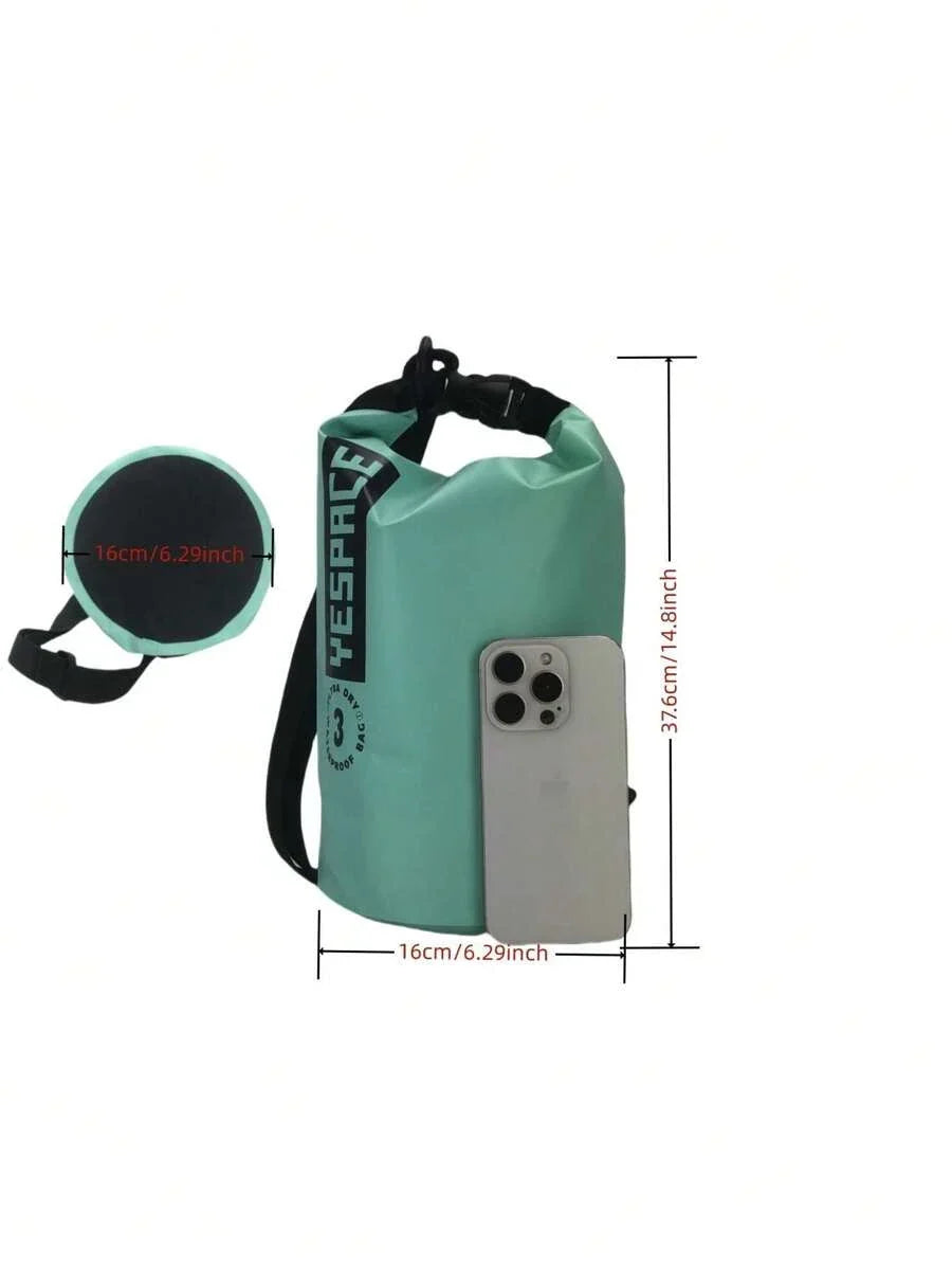 YESPACE Waterproof PVC Dry Bag Backpack With Mesh Pocket