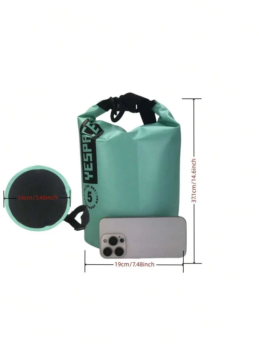 YESPACE Waterproof PVC Dry Bag Backpack With Mesh Pocket