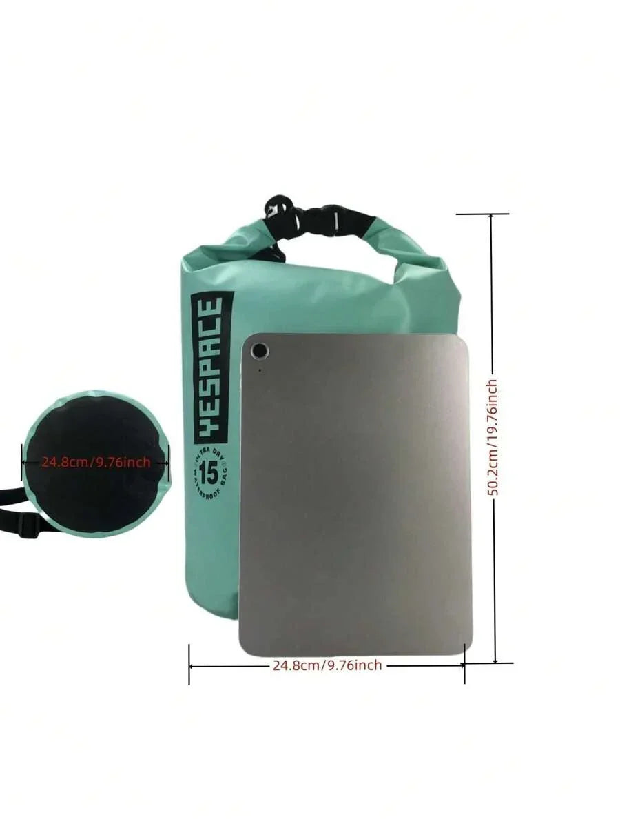 YESPACE Waterproof PVC Dry Bag Backpack With Mesh Pocket