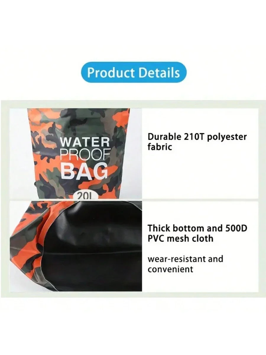 1pc Lightweight Camouflage Dry Bag