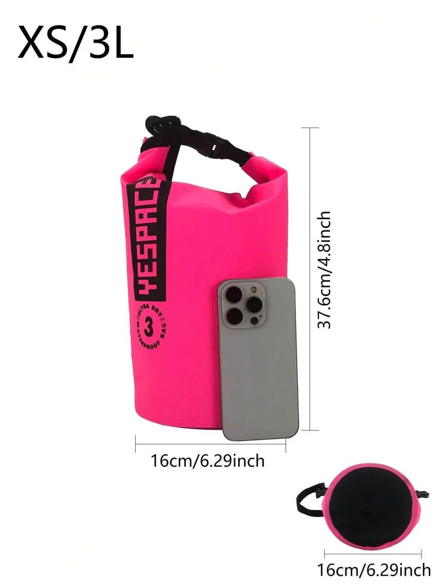 YESPACE Waterproof PVC Dry Bag Backpack With Mesh Pocket