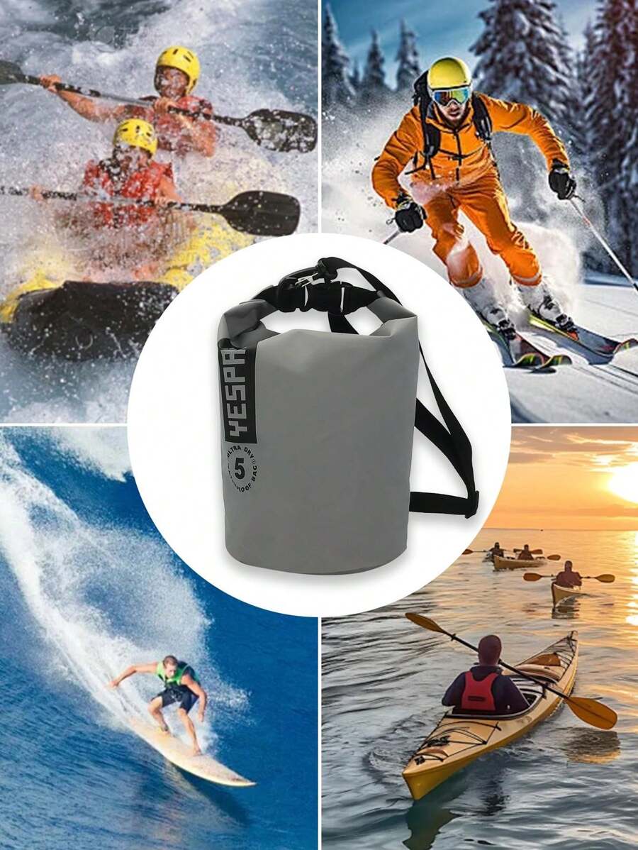 YESPACE Waterproof PVC Dry Bag Backpack With Mesh Pocket