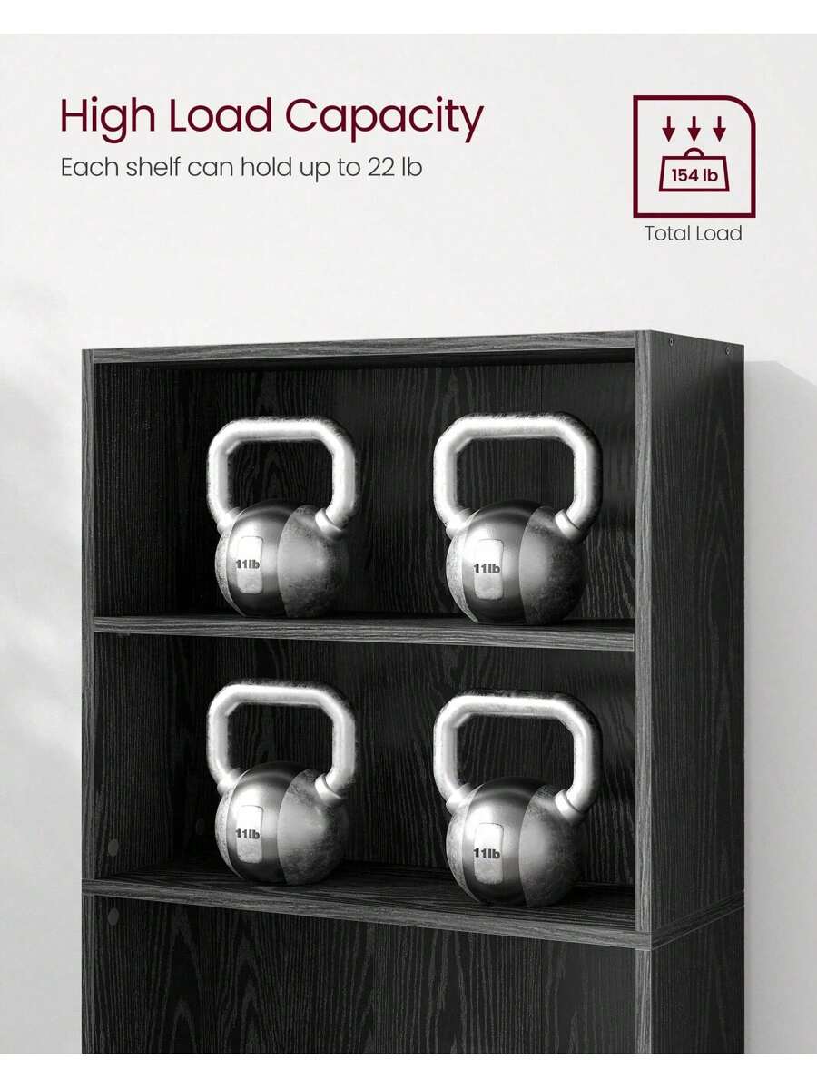 VASAGLE Bookshelf, 6-Tier Bookcase
