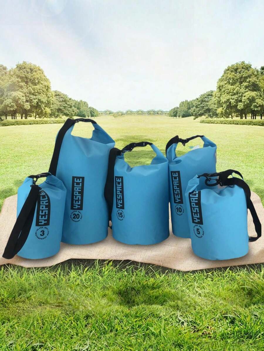 YESPACE Waterproof PVC Dry Bag Backpack With Mesh Pocket