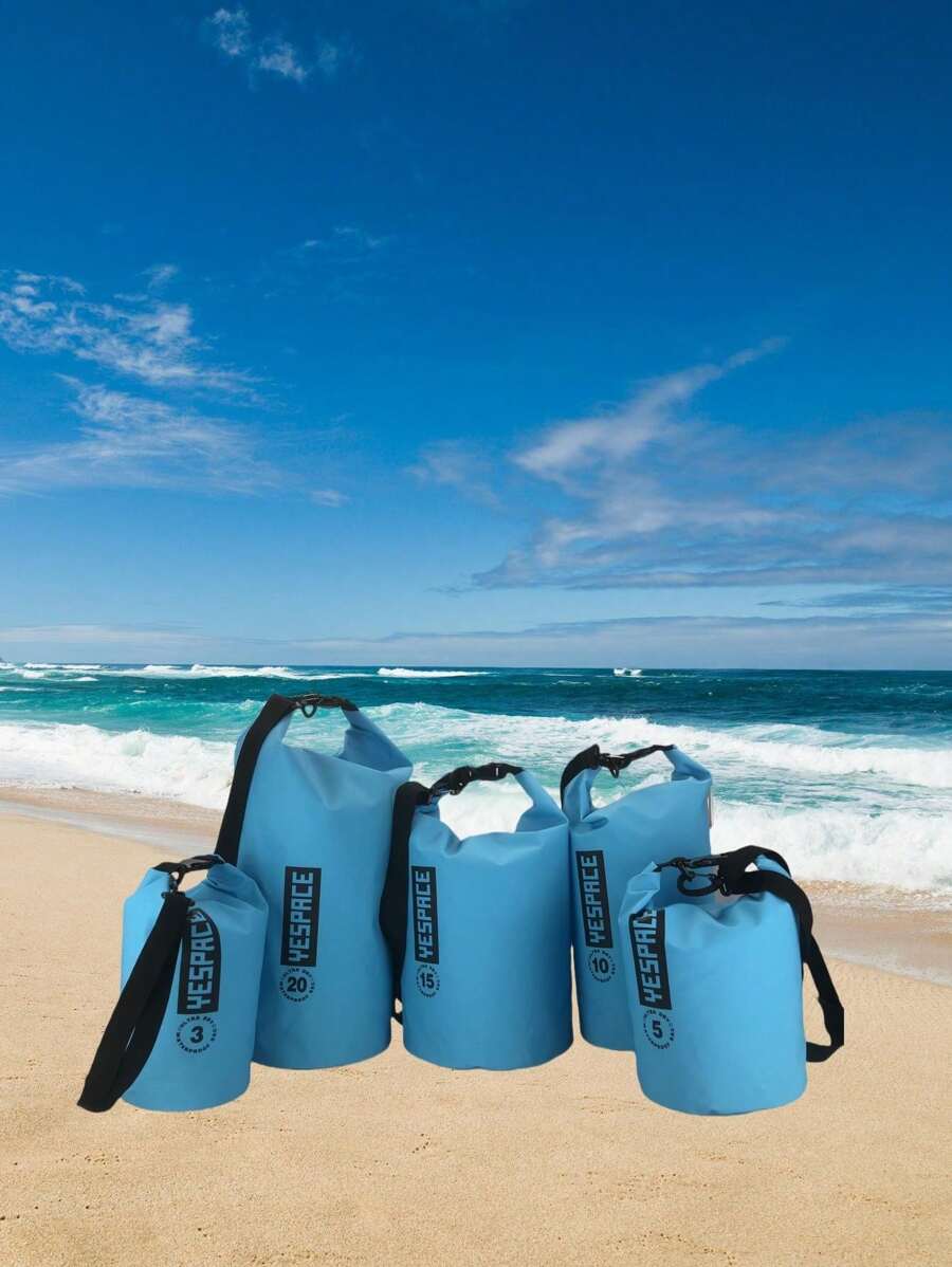 YESPACE Waterproof PVC Dry Bag Backpack With Mesh Pocket