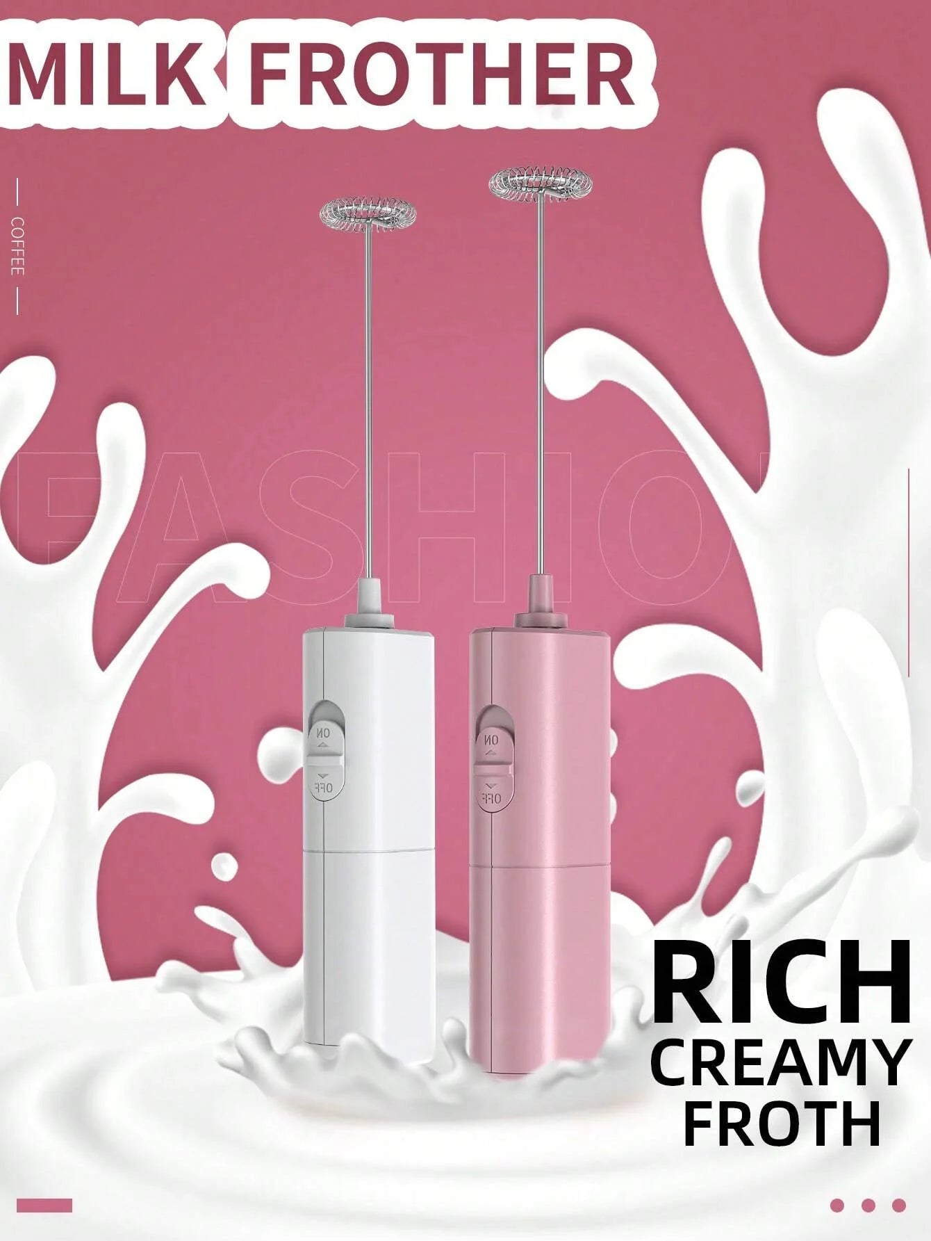 CLITON Handheld Electric Milk Frother