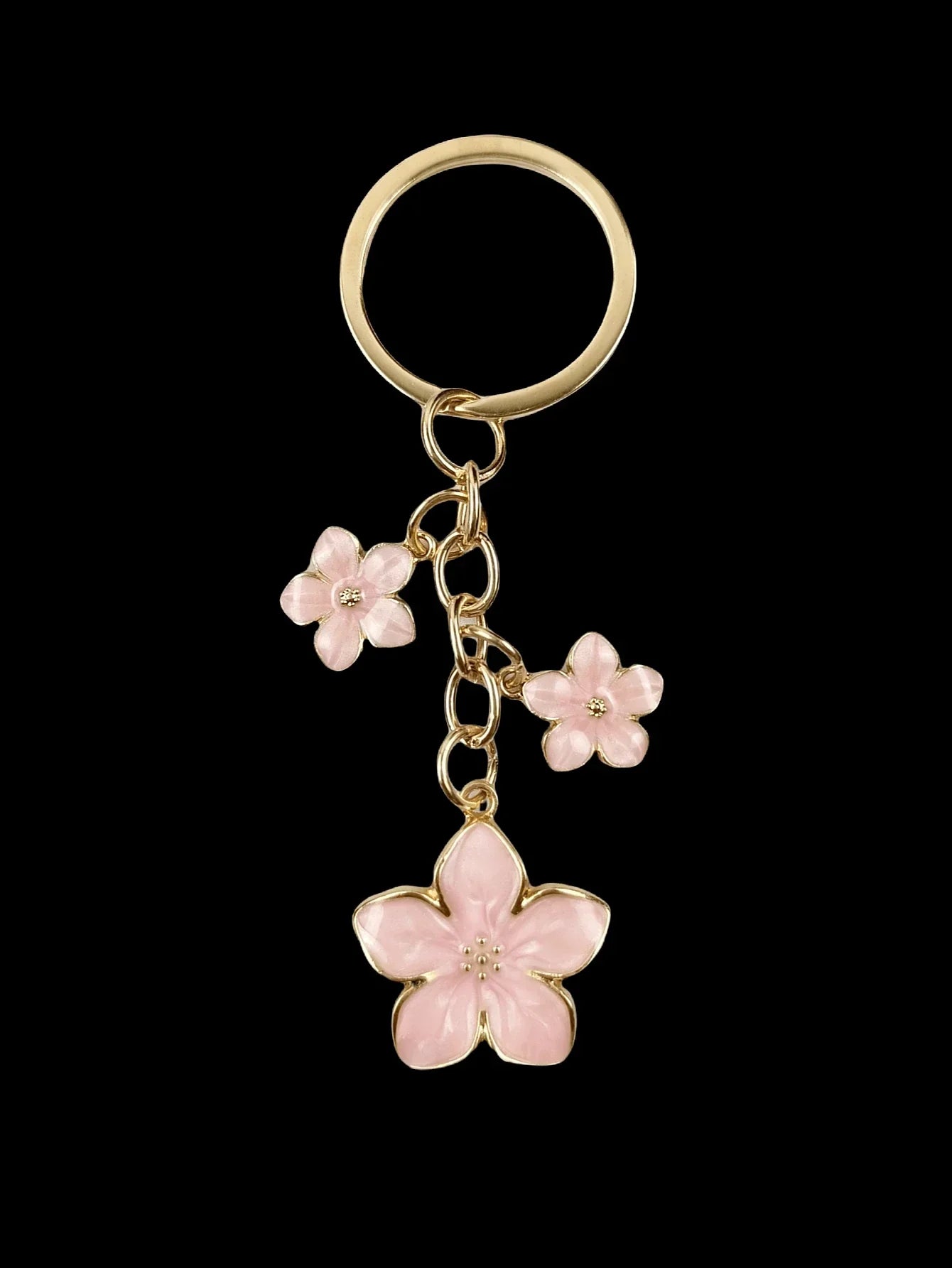 HAILIAN 1pc Sakura Shaped Keychain