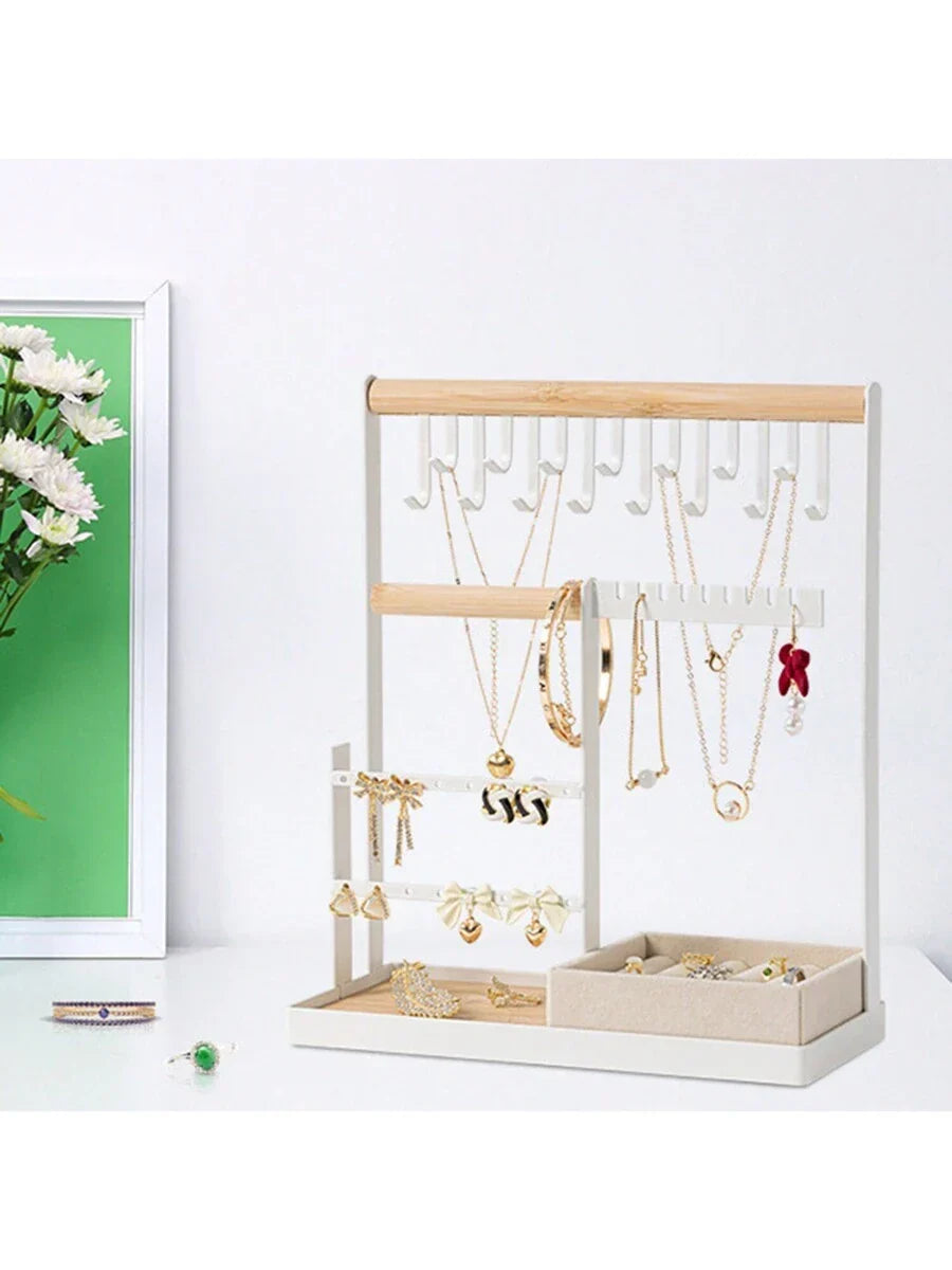 1pc Jewelry Organizer Include Velvet Ring Case