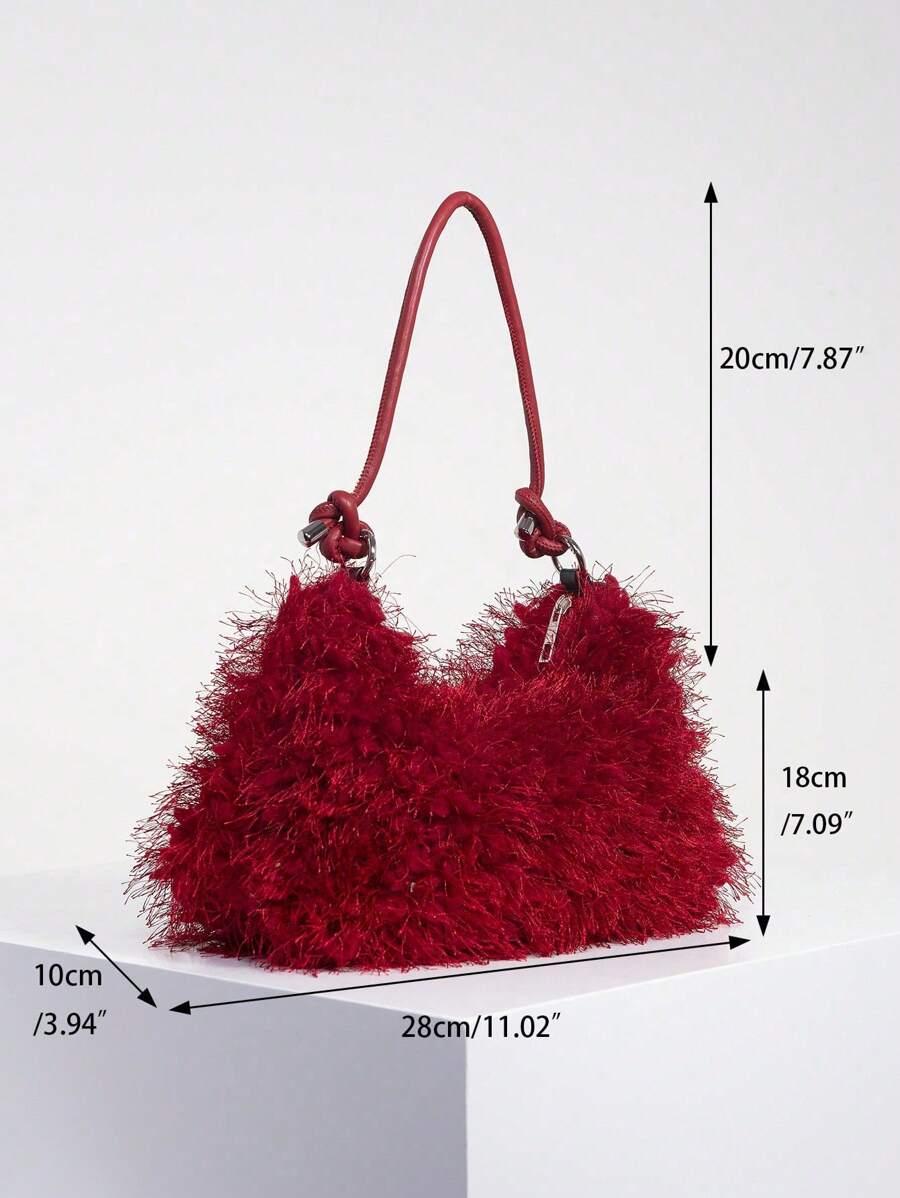 Random Pattern Shoulder Bag, Sequin Bag