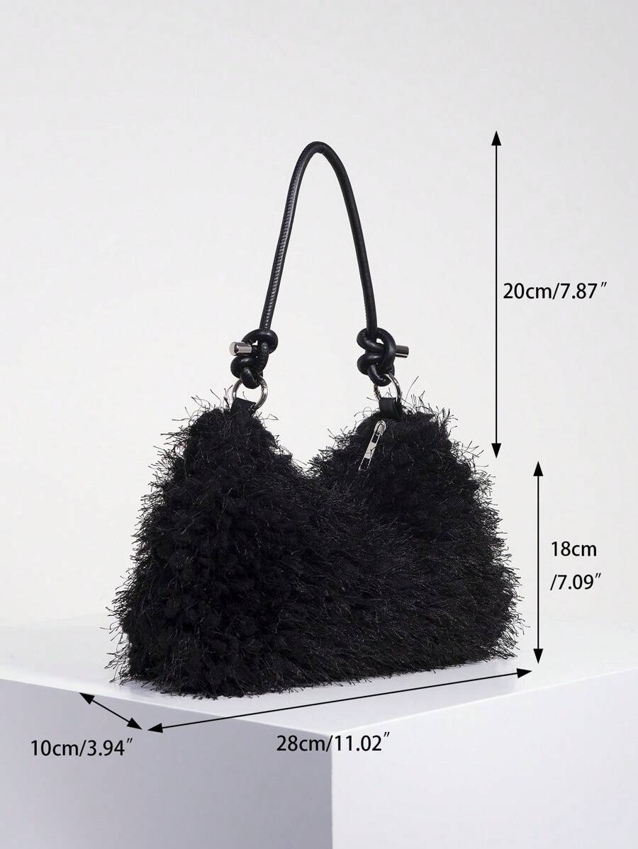 Random Pattern Shoulder Bag, Sequin Bag
