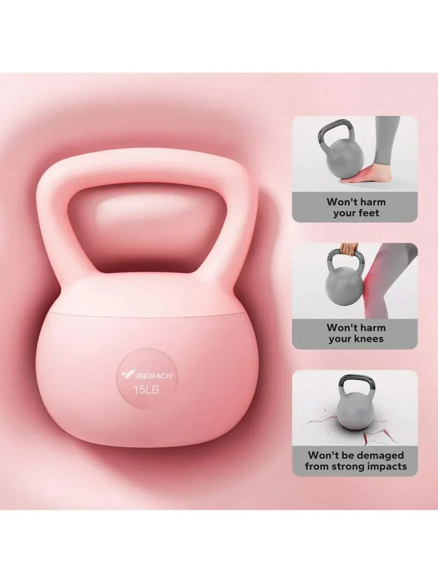 MERACH Soft Kettlebell, Non-Slip Wide-Grip Handle