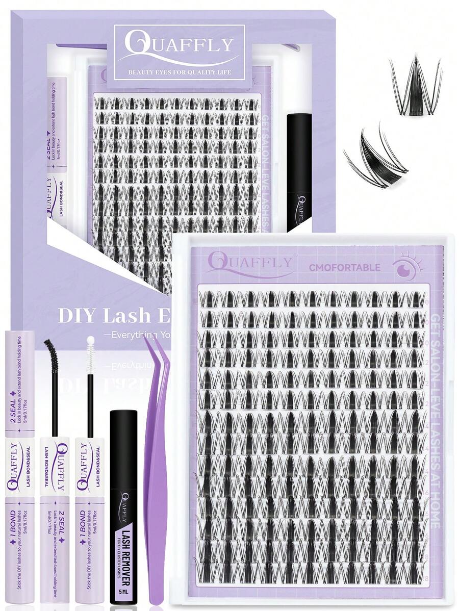 154pcs C-Curl Flirty Fairy Lash Cluster Set