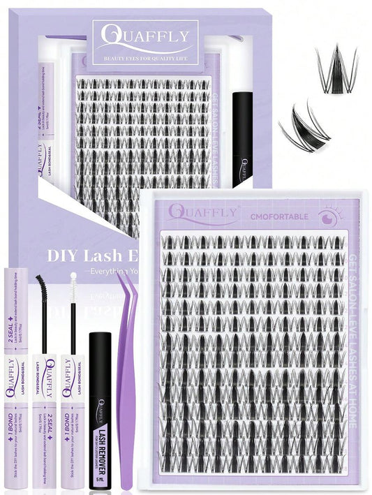 154pcs C-Curl Flirty Fairy Lash Cluster Set