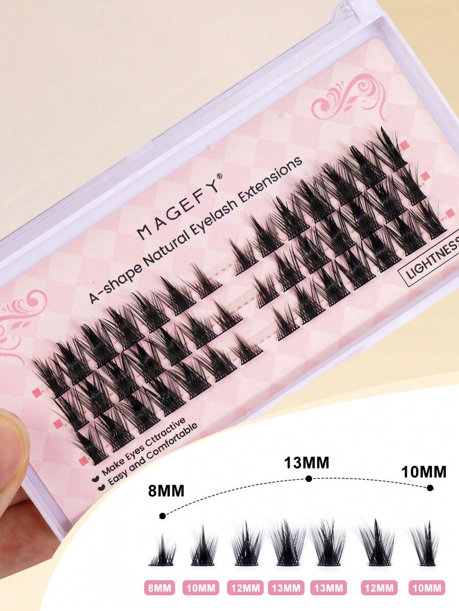 MAGEFY Curl Manga DIY Extended Tail Cross Fox Eyelashes Cluster