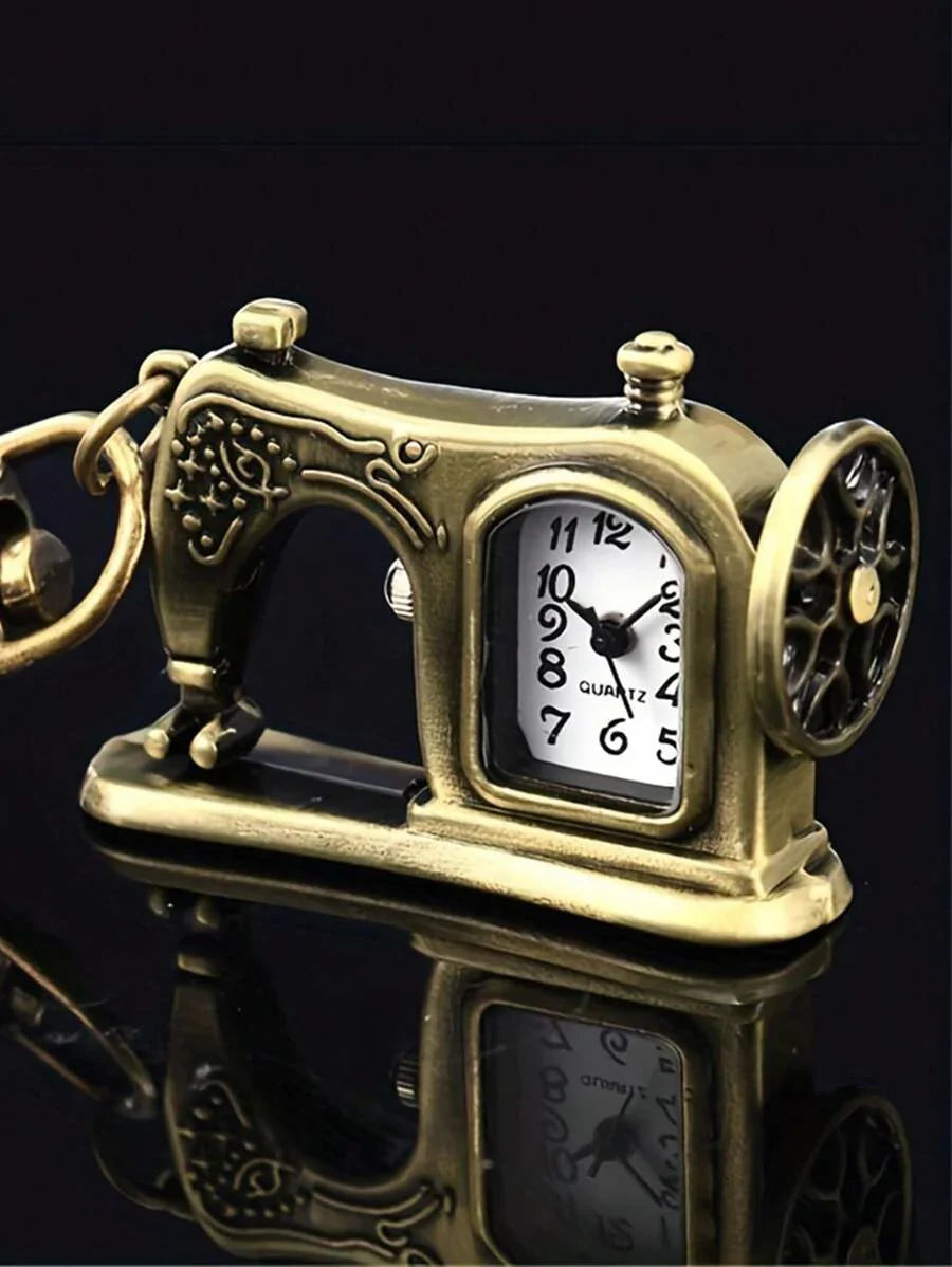 Key Shape Pocket Watch Pocket Watch Vintage Bronze Keychain