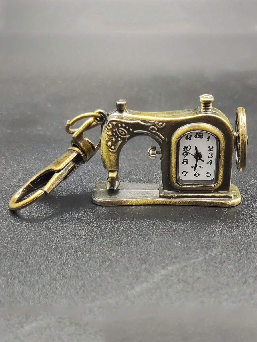 Key Shape Pocket Watch Pocket Watch Vintage Bronze Keychain