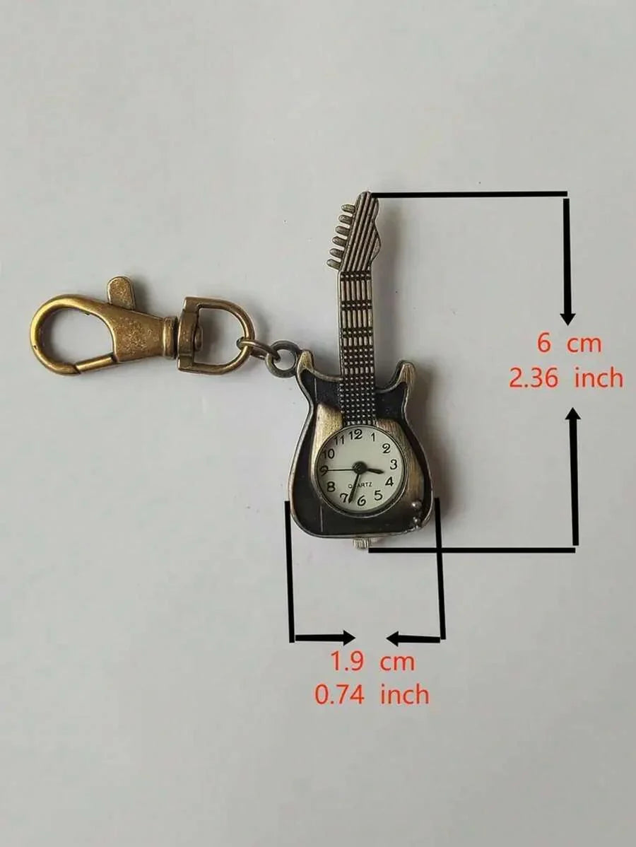 Key Shape Pocket Watch Pocket Watch Vintage Bronze Keychain
