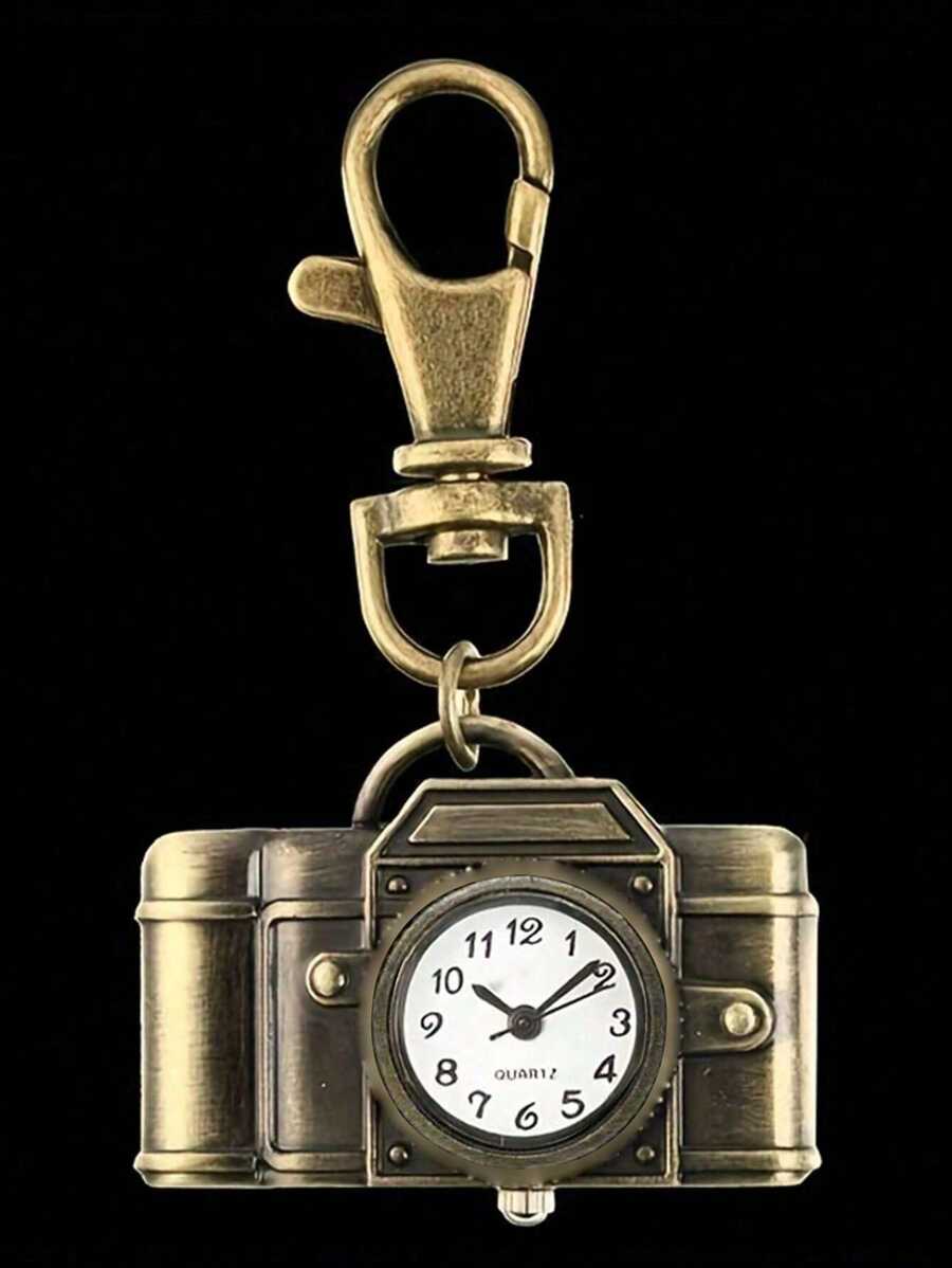 Key Shape Pocket Watch Pocket Watch Vintage Bronze Keychain