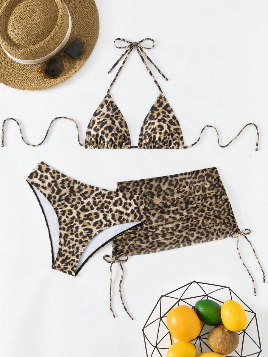 Tie Side Bikini 3-Piece Swimwear For Women
