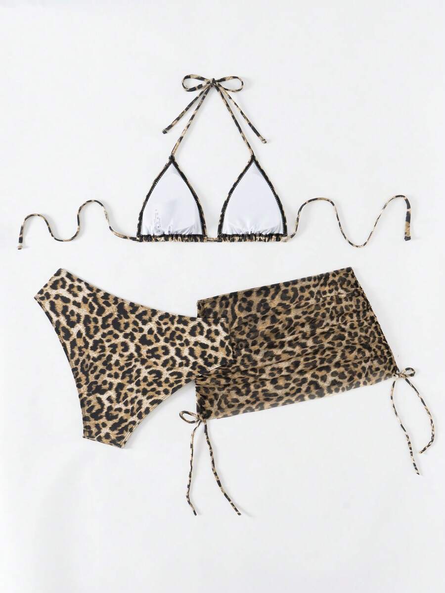 Tie Side Bikini 3-Piece Swimwear For Women
