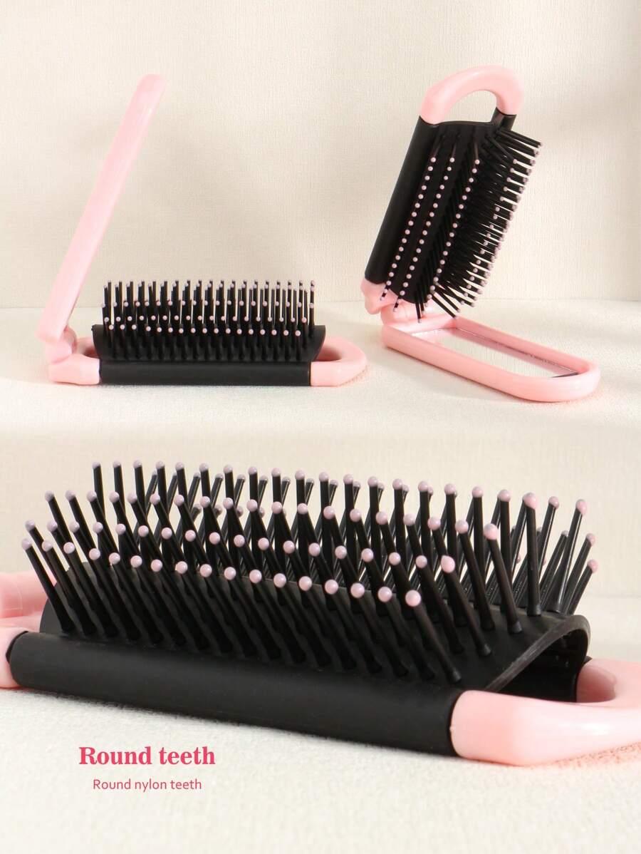 X Milania 1pc Foldable Comb - Cream Color