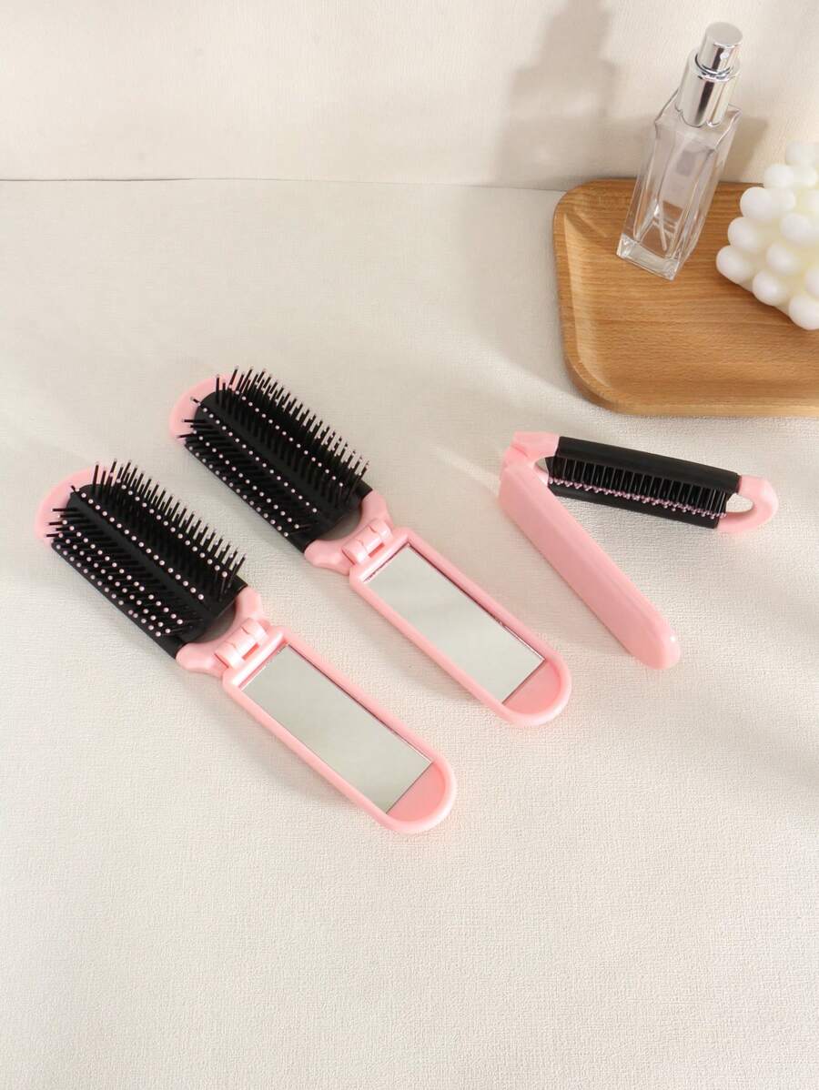 X Milania 1pc Foldable Comb - Cream Color