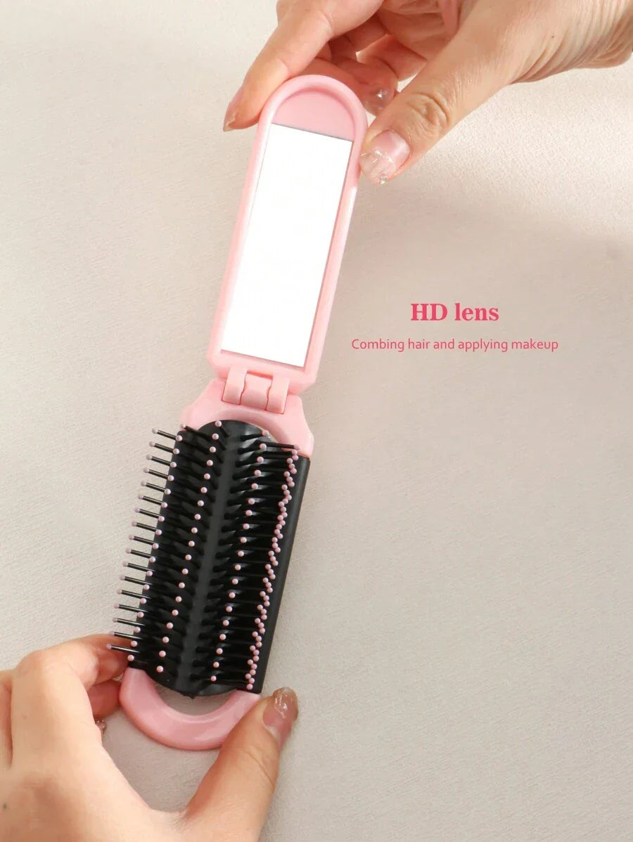 X Milania 1pc Foldable Comb - Cream Color
