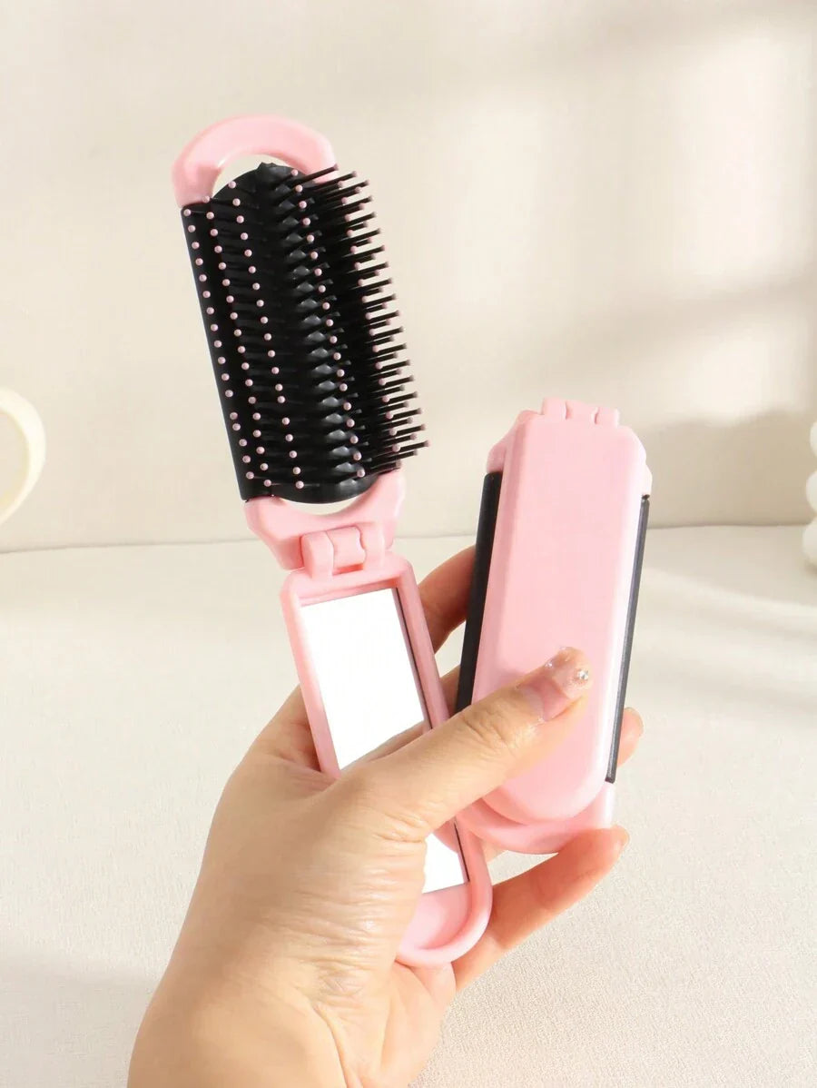 X Milania 1pc Foldable Comb - Cream Color