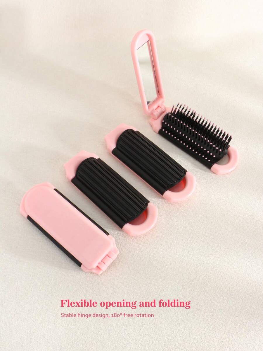 X Milania 1pc Foldable Comb - Cream Color