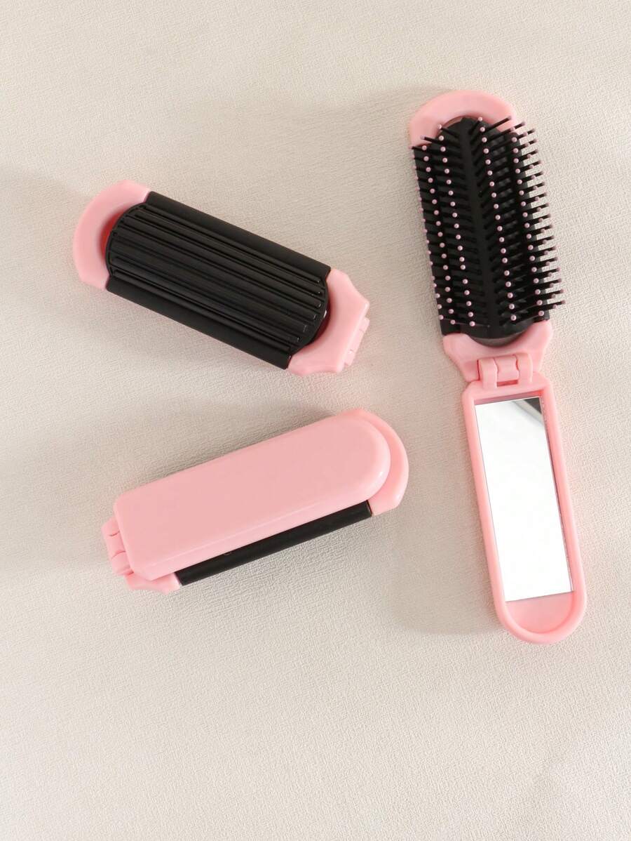 X Milania 1pc Foldable Comb - Cream Color