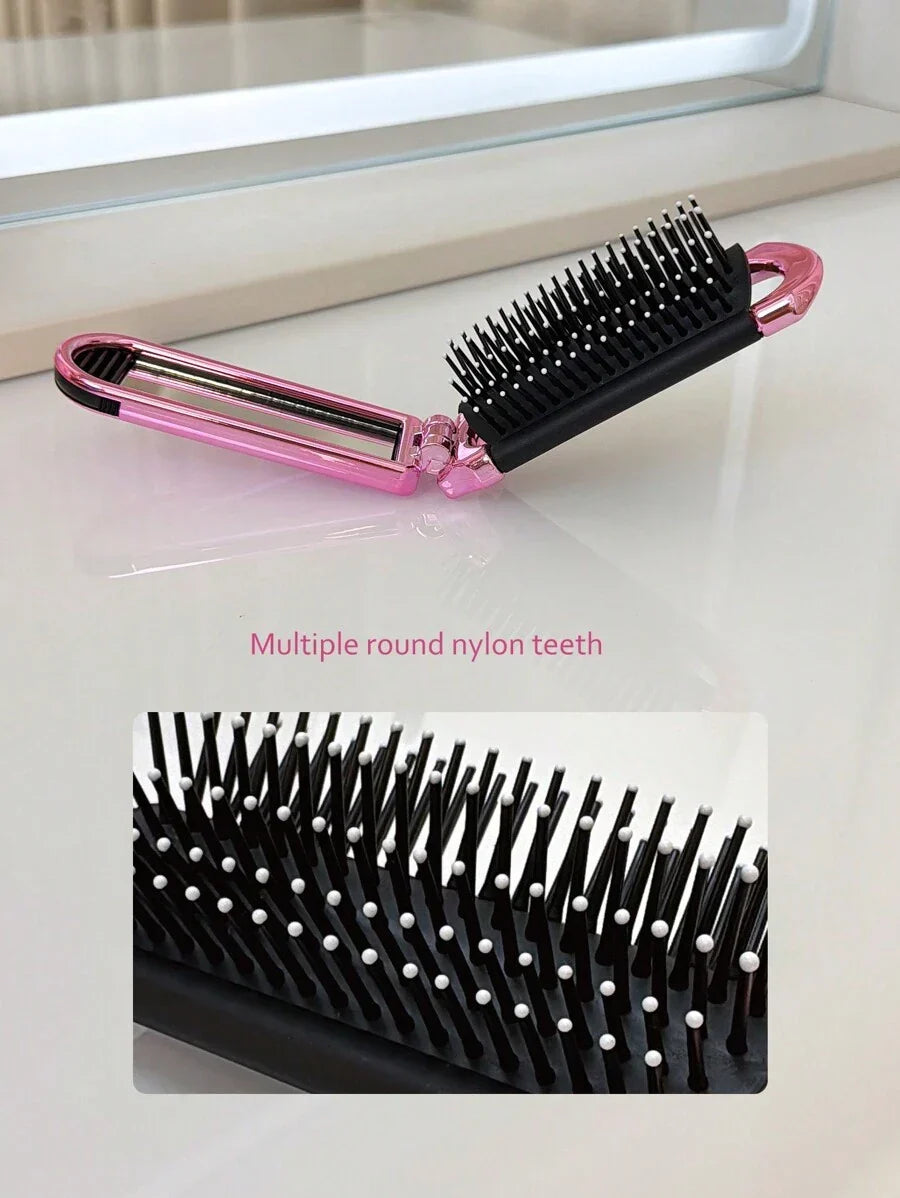 X Milania 1pc Foldable Comb - Cream Color