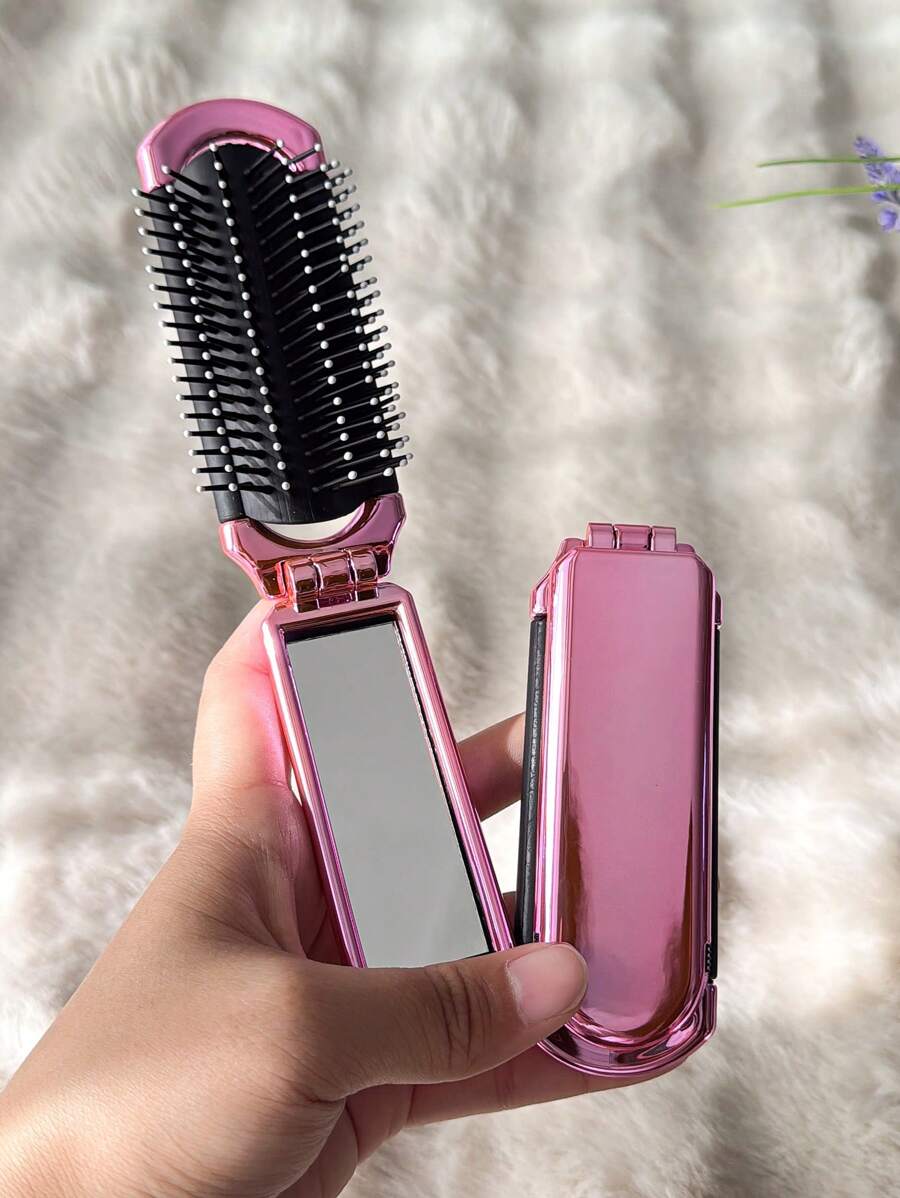 X Milania 1pc Foldable Comb - Cream Color