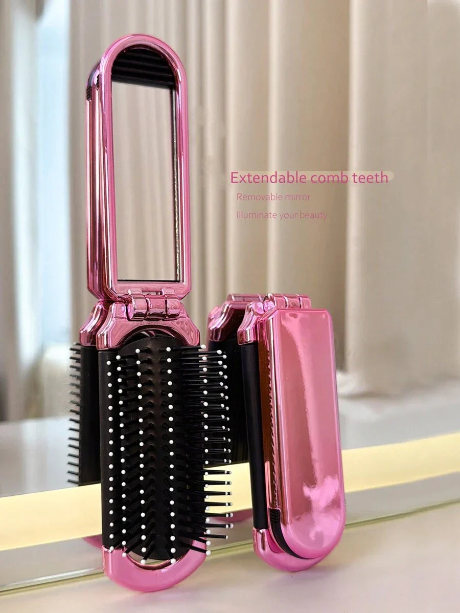 X Milania 1pc Foldable Comb - Cream Color
