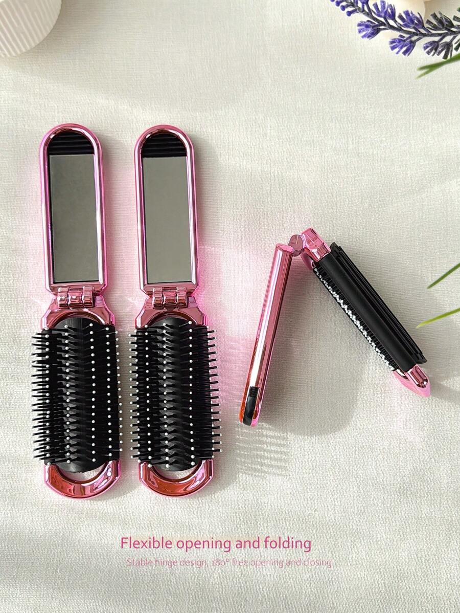 X Milania 1pc Foldable Comb - Cream Color