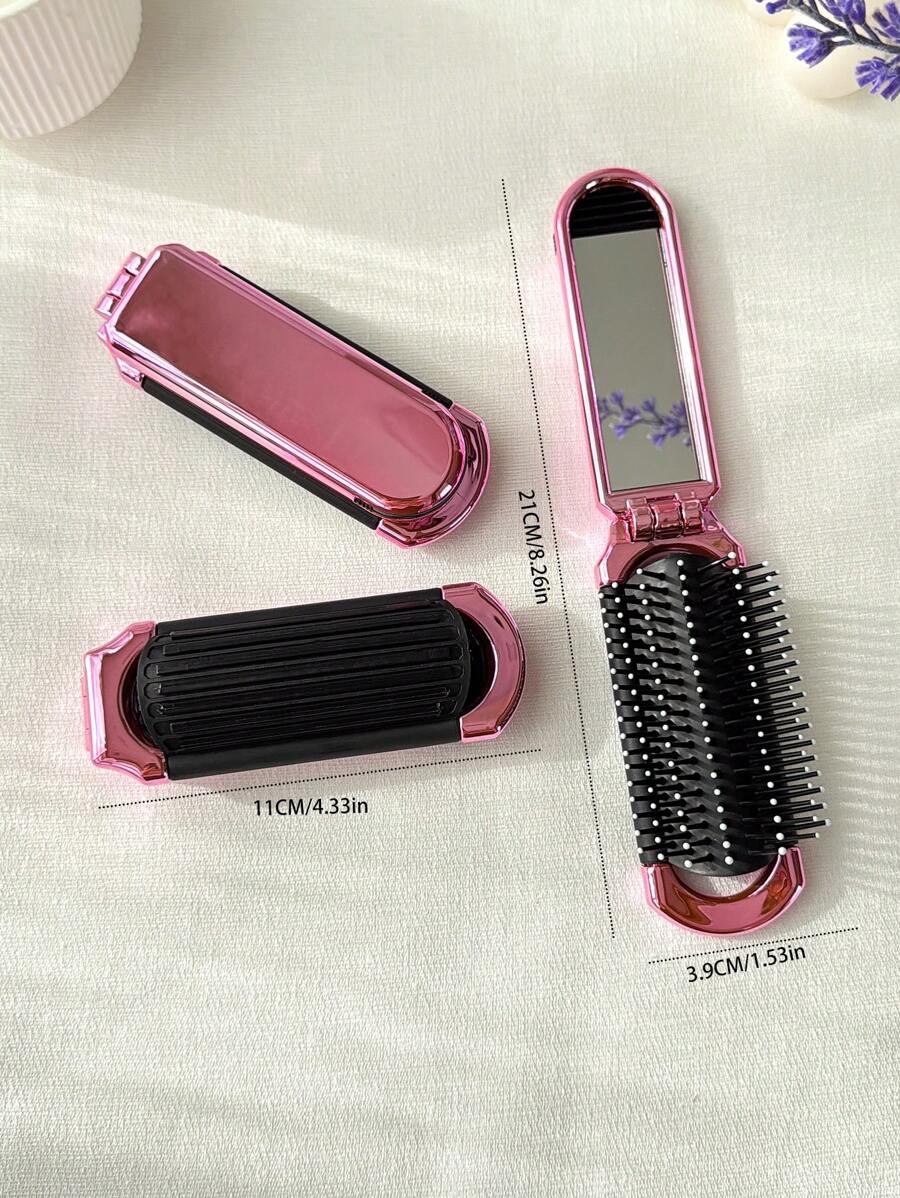 X Milania 1pc Foldable Comb - Cream Color