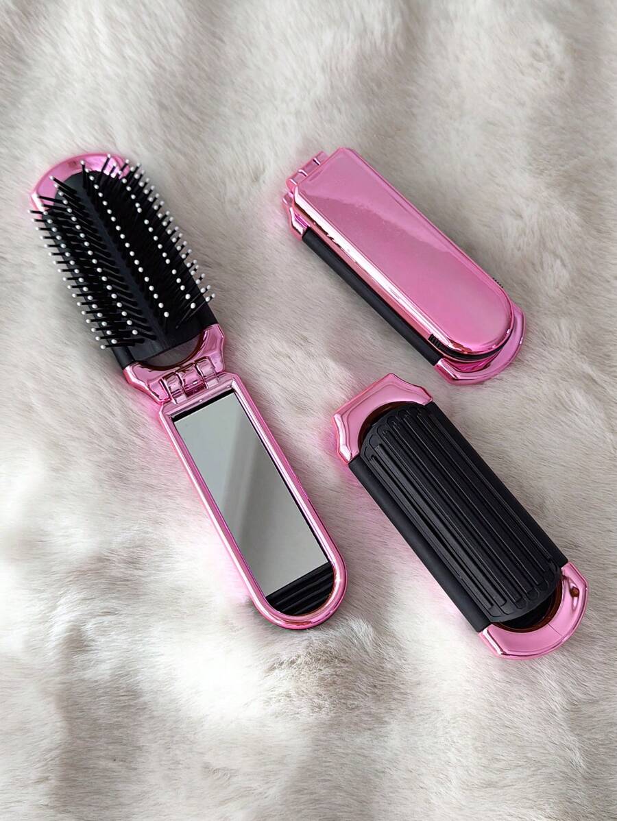 X Milania 1pc Foldable Comb - Cream Color