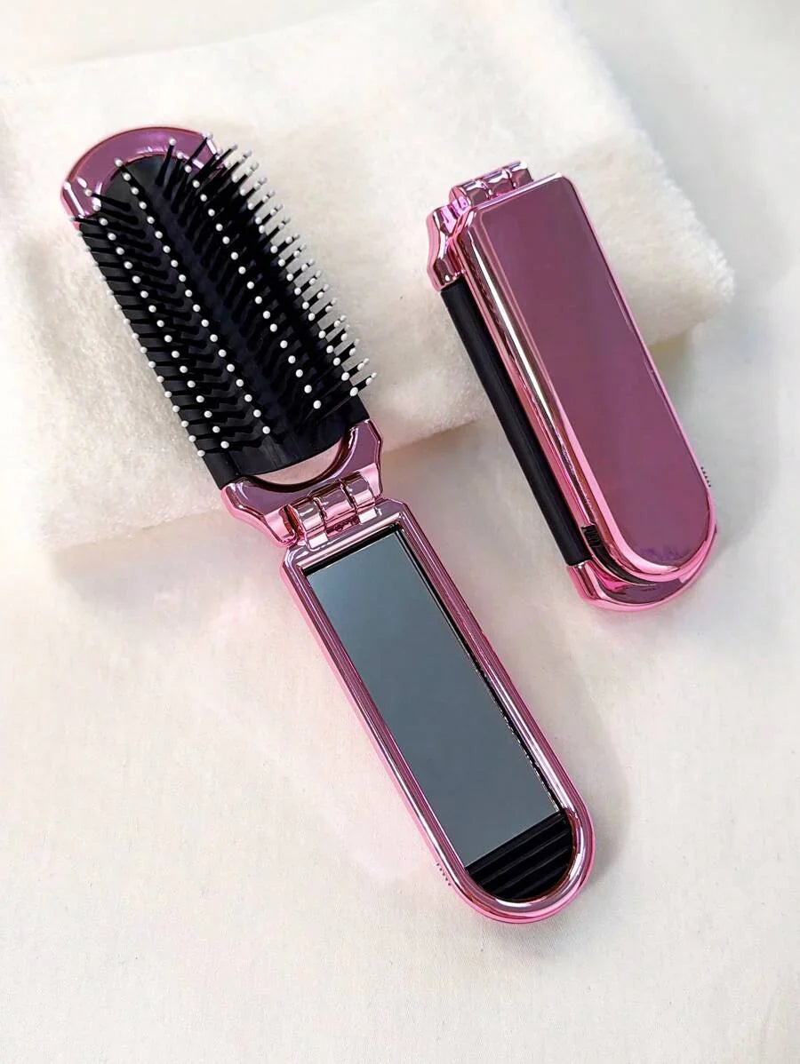 X Milania 1pc Foldable Comb - Cream Color